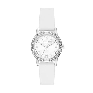 Skechers Damenuhren Vanowen, Dreizeiger Uhrwerk, 32MM Silbernes Legierungsgehäuse mit Silikonarmband, SR6270 im Sale